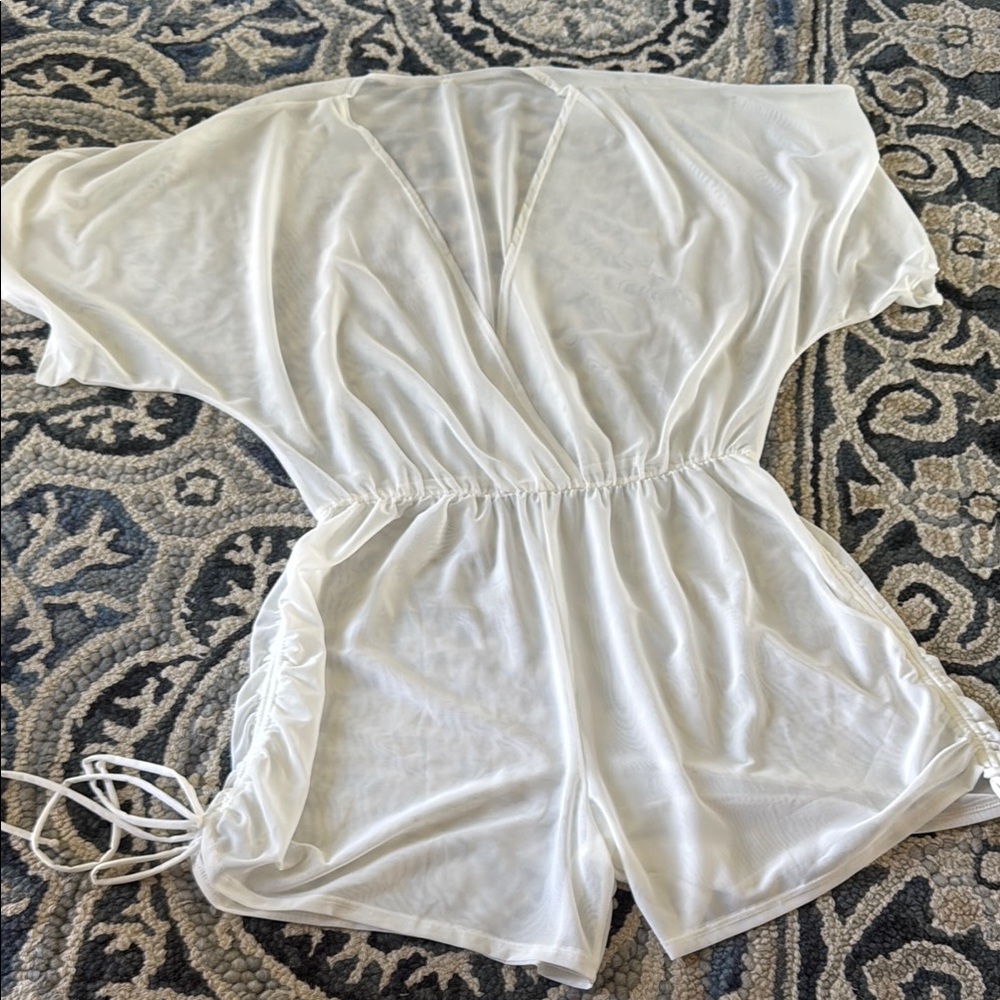 NWOT Fashion Nova Sheer White Coverup
